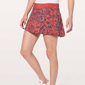 Lululemon Pace Rival Skirt 10 Tall Dark Onyx Blue Dark Canyon Skort W8852T